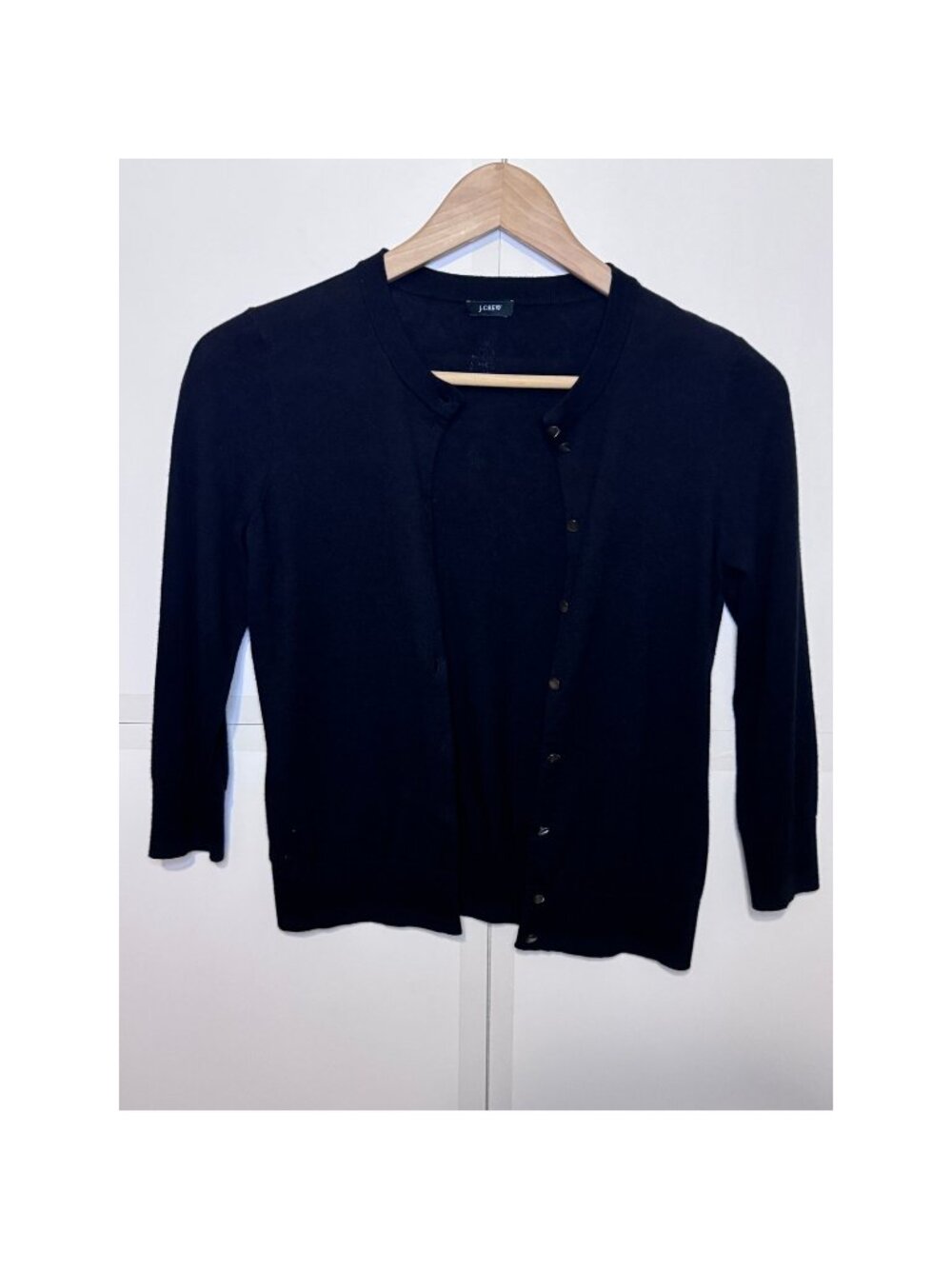 J. Crew Women's XS Black 3/4 Sleeve Cardigan